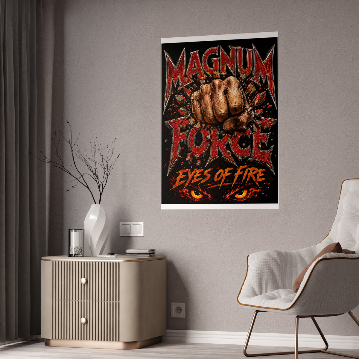 Magnum Force "Eyes of Fire" Gloss Poster