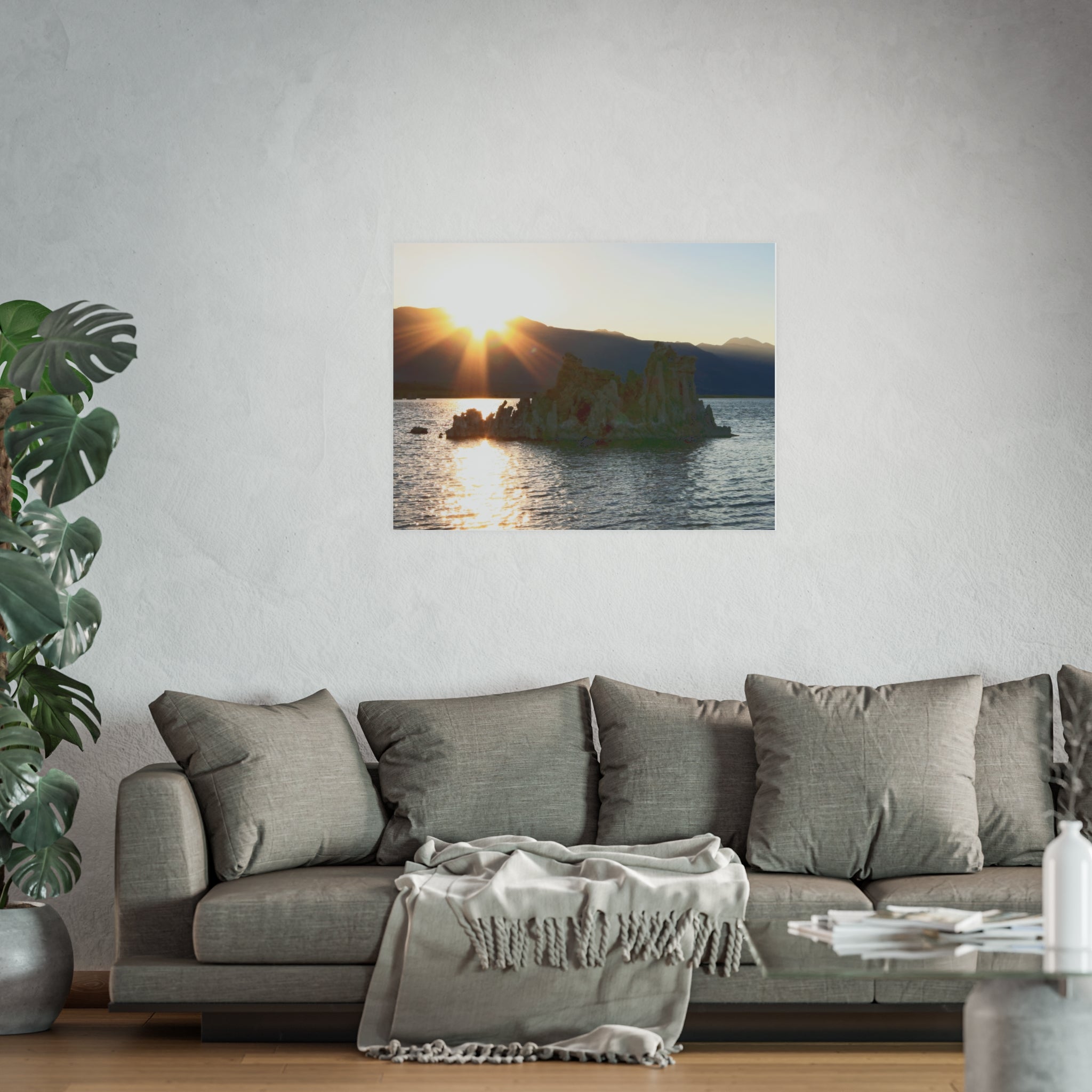 Mono Lake Sunset - Tufa Towers Landscape Photography Print - Eastern Sierra Wall Art