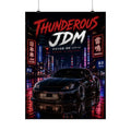 Thunderous JDM Matte Poster — Night City Nissan Sports Car Print