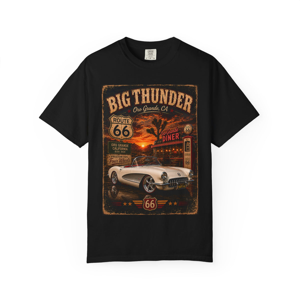 Route 66 Oro Grande Cruiser T-Shirt | Big Thunder Studios