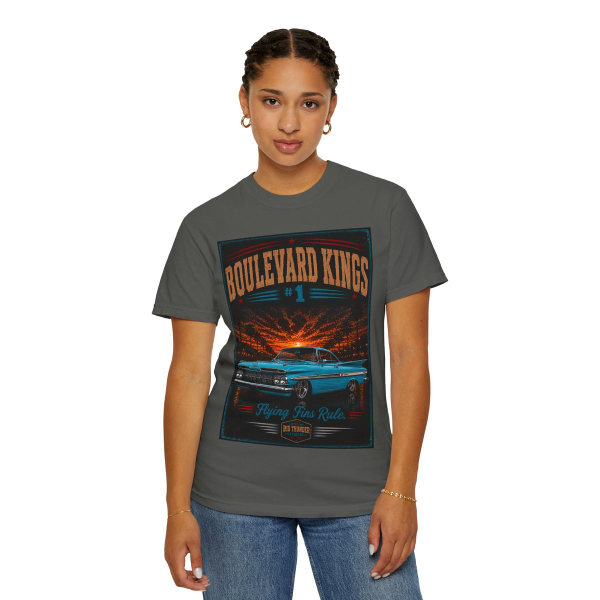 Big Thunder Boulevard Kings #1 Classic Car T-Shirt