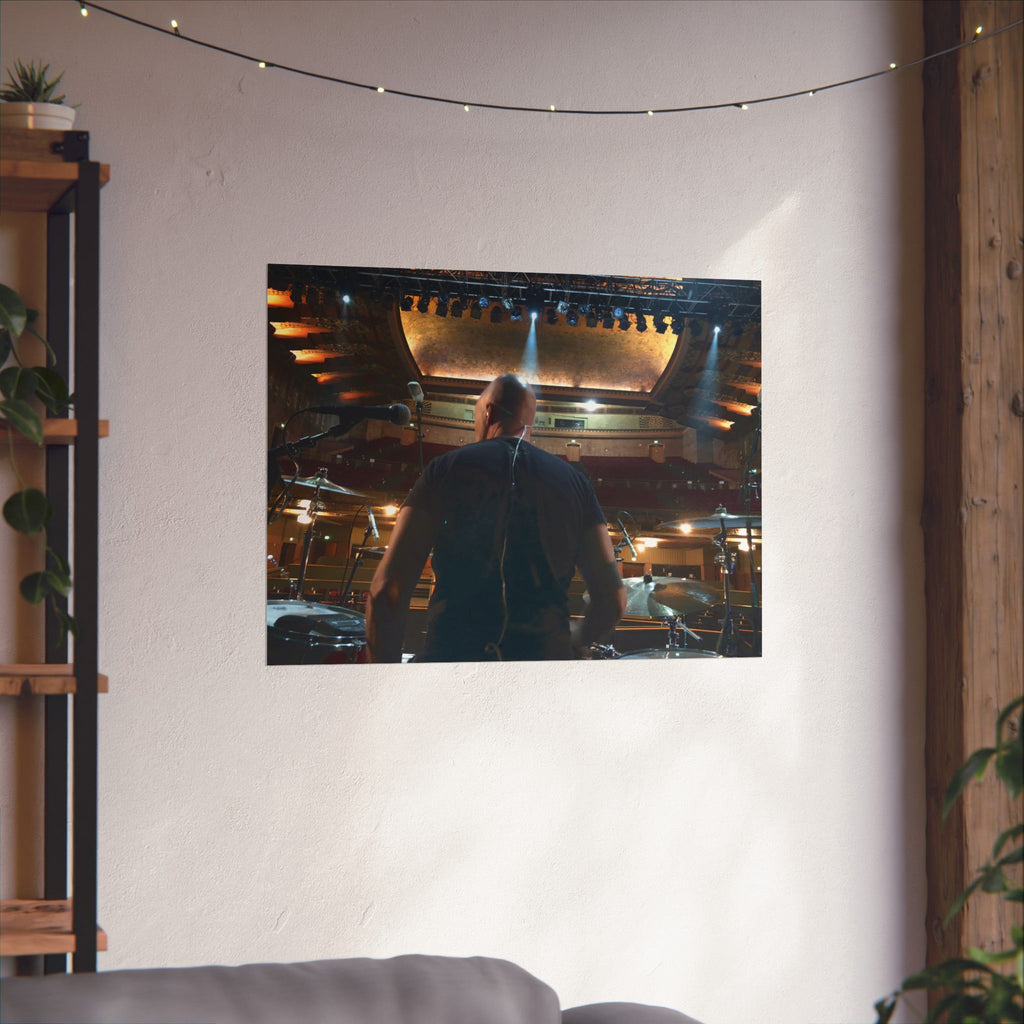 Great White Live Concert Poster — Drummer Backstage Photo Matte Horizontal Print