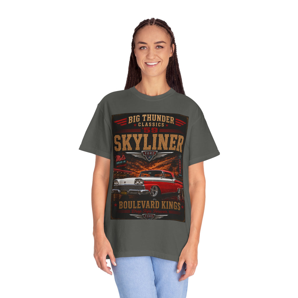 Skyliner Classic Car Boulevard Kings T-Shirt | Vintage Hot Rod Tee