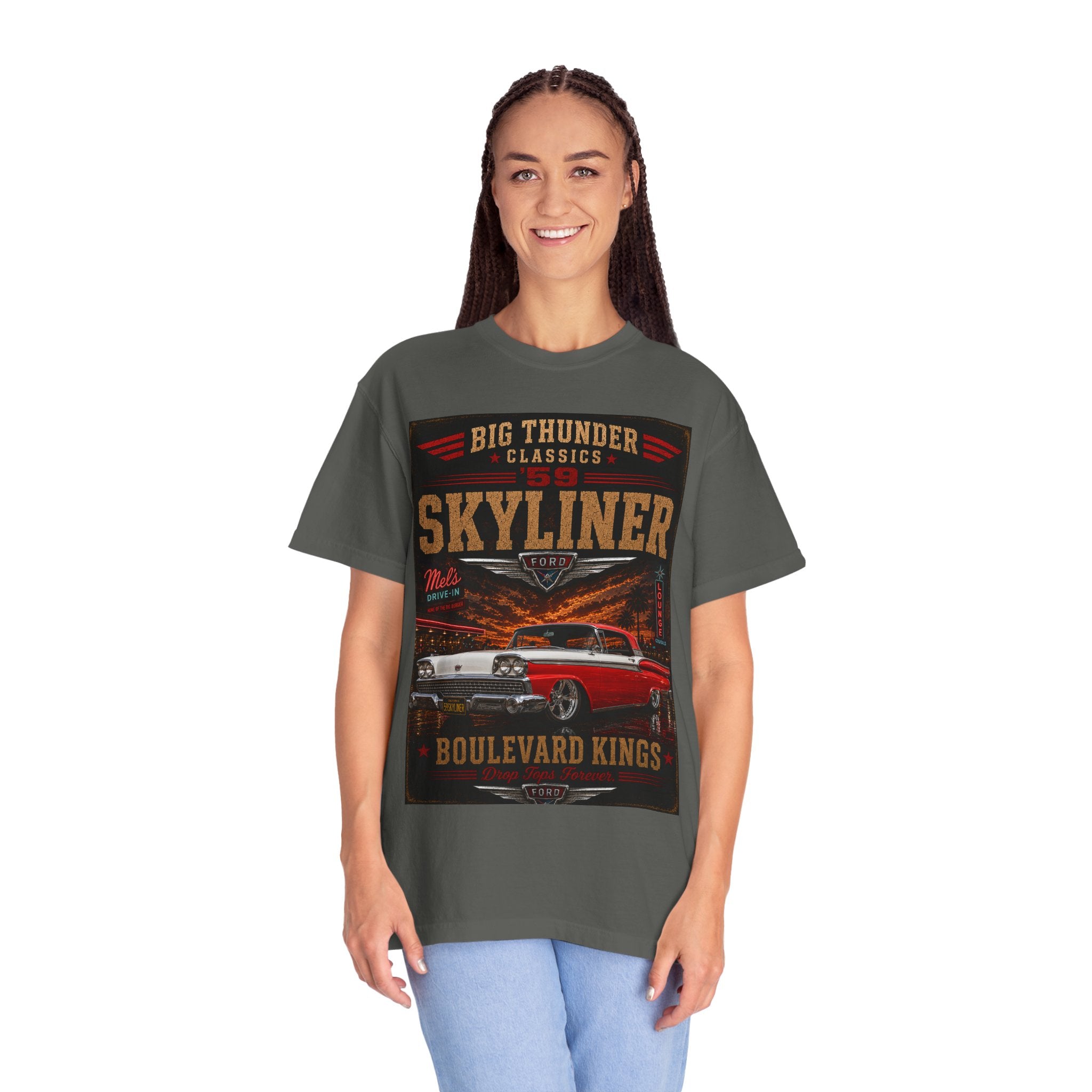 Skyliner Classic Car Boulevard Kings T-Shirt | Vintage Hot Rod Tee