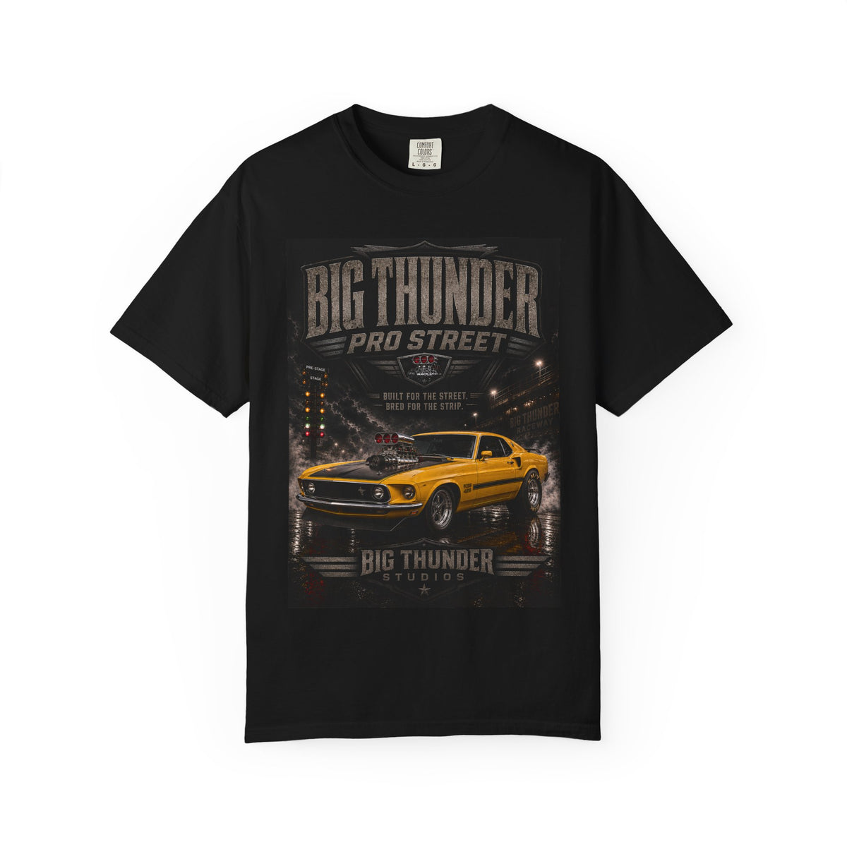 Vintage Pro Street Muscle Car T-Shirt | Big Thunder Studios