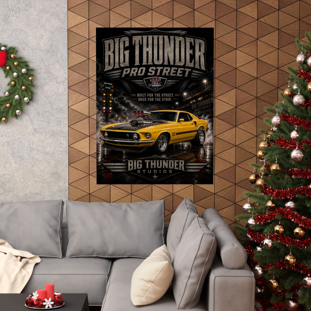 Big Thunder Pro Street Vintage Muscle Car Poster