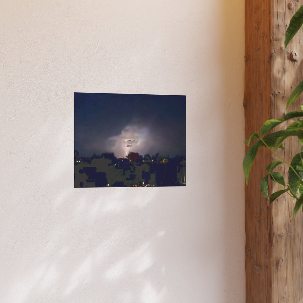 Thunderstorm Night Sky — Lightning Wall Art