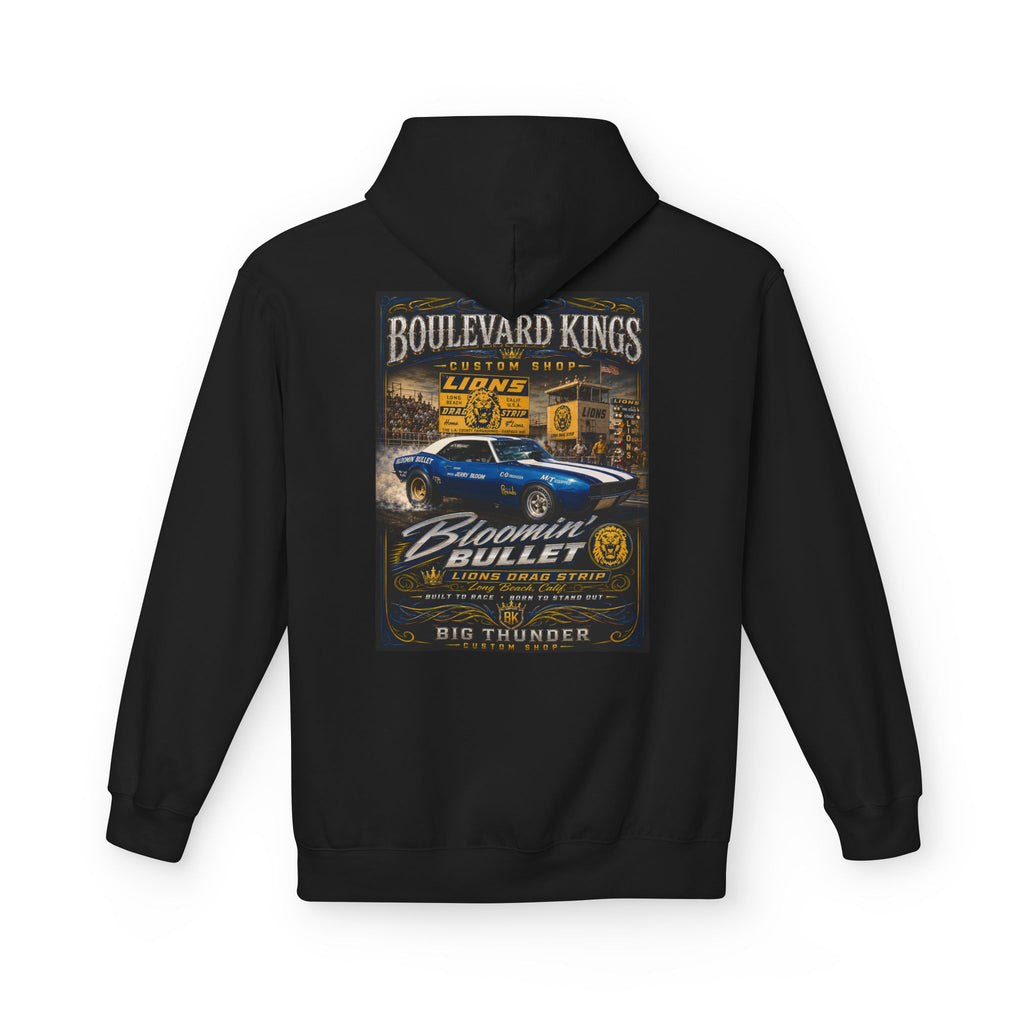 Boulevard Kings Vintage Car Hoodie — 'Bloomin' Bullet' Retro Muscle Car Pullover