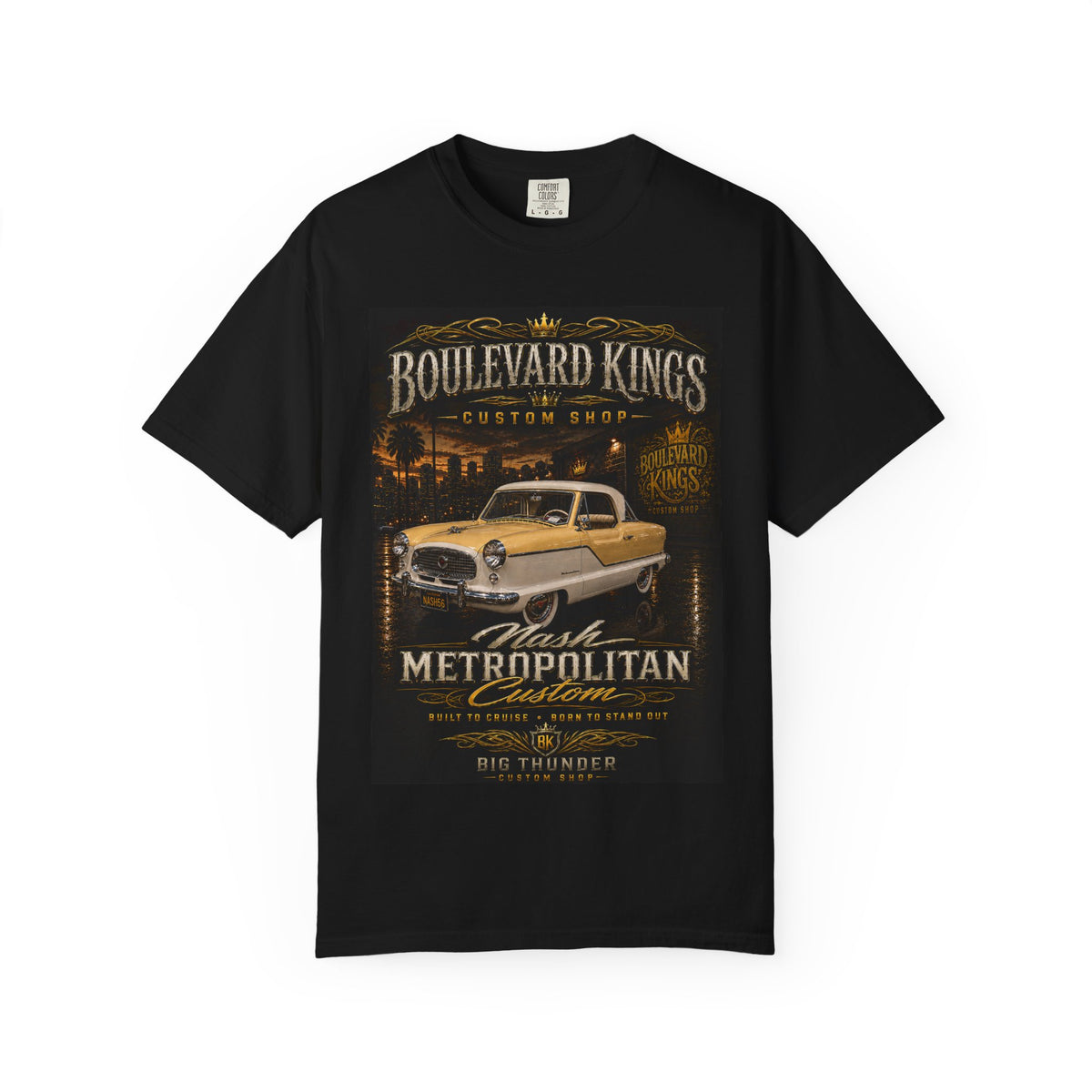 Vintage Car T-Shirt — Boulevard Kings 'Metropolitan' Classic Auto Graphic