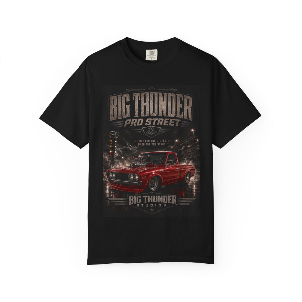 Vintage Red Pro Street Muscle Car T-Shirt | Big Thunder Studios