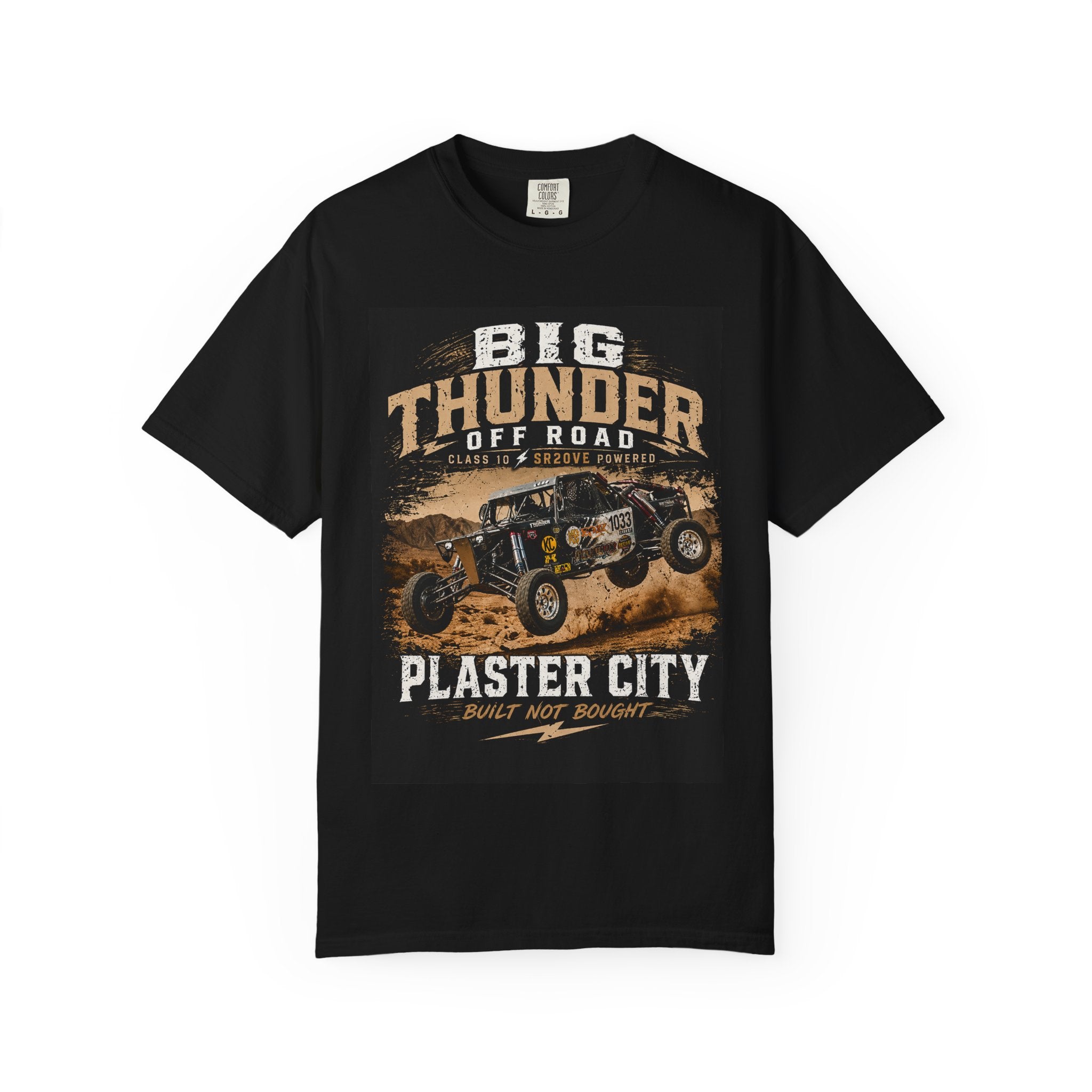 Big Thunder Off Road Plaster City T-shirt | Off-Road Buggy Truck Design