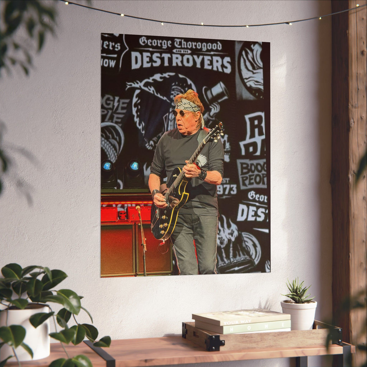 George Thorogood Concert Poster — Matte Vertical Music Wall Art