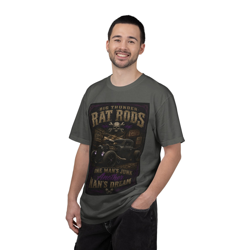 Rat Rods Vintage Car T-Shirt — "Big Thunder" Hot Rod Graphic