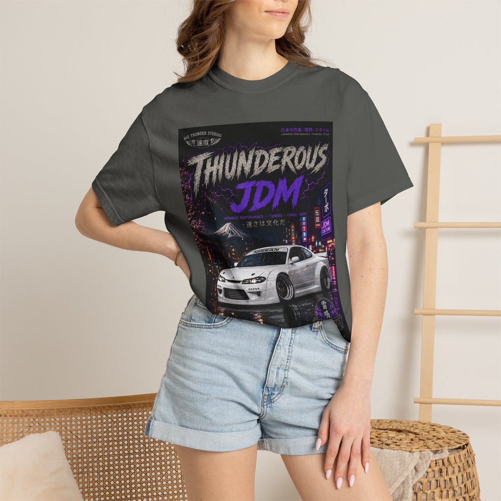 Thunderous JDM Sports Car Tee — Vintage Night Street Racing T-Shirt