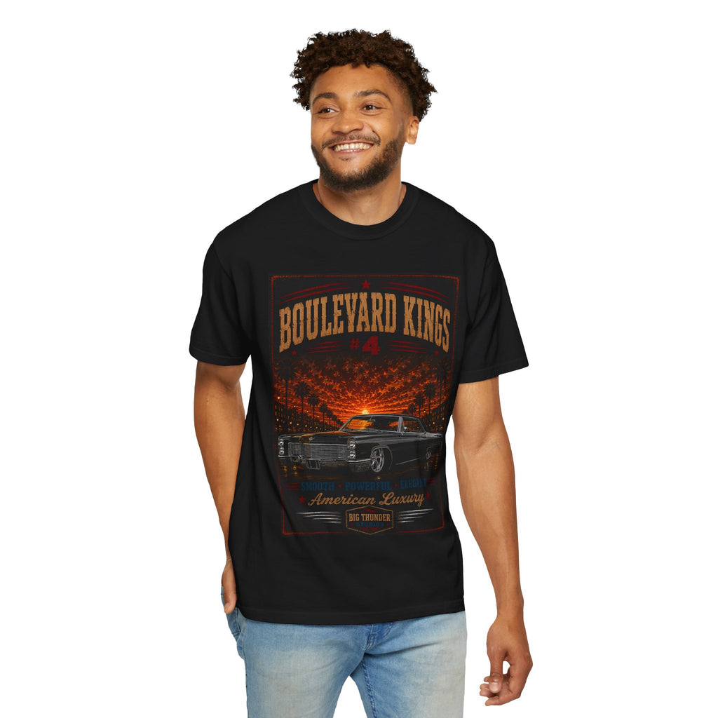 Big Thunder Boulevard Kings #4 Vintage Classic Car T-Shirt