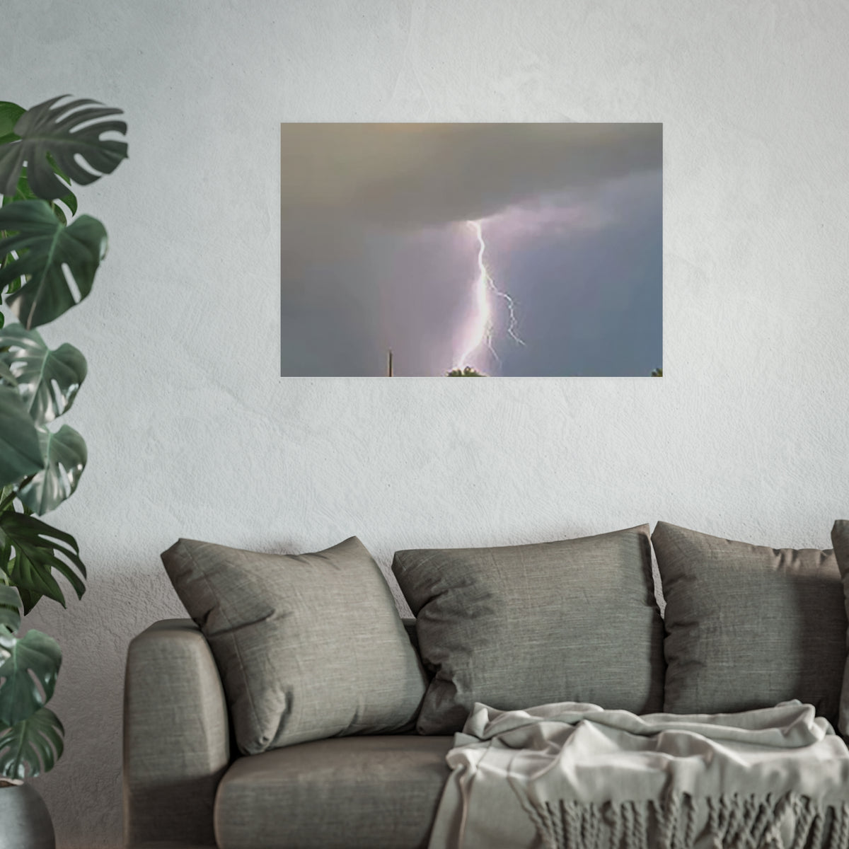 Lightning Strike — Dramatic Storm Wall Art
