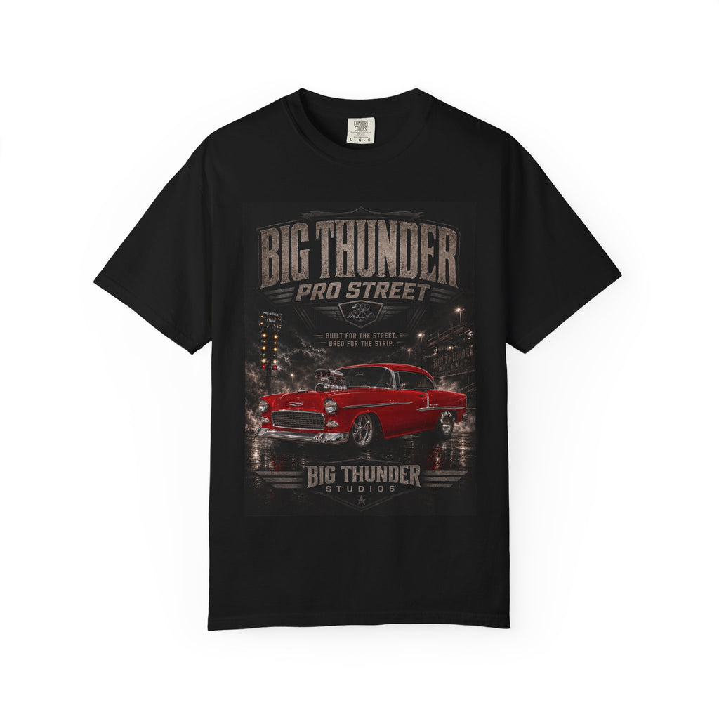 Red Classic Pro Street Muscle Car T-Shirt | Big Thunder Studios