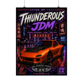 Thunderous JDM Car Poster — Matte Vertical Racing Wall Art