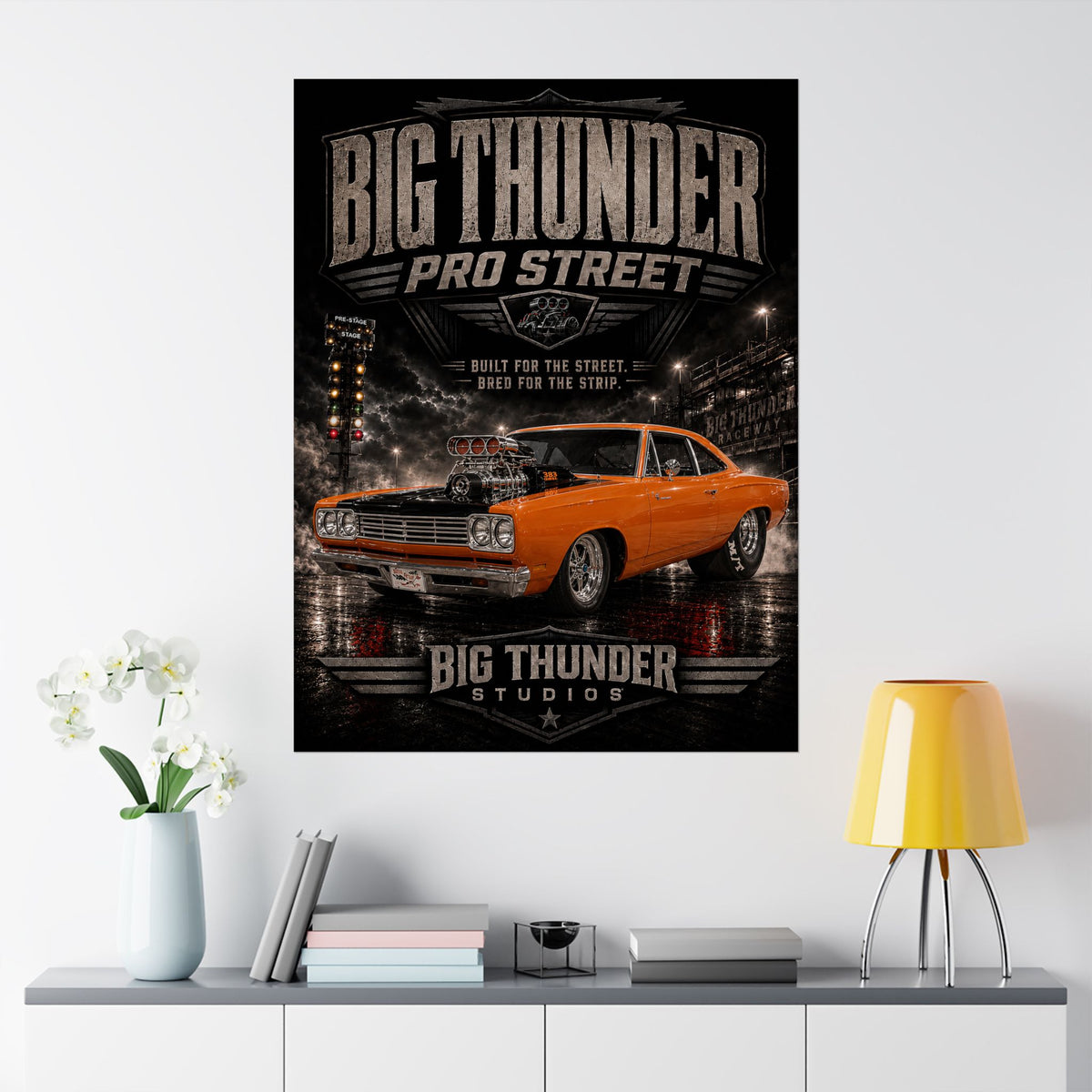 Big Thunder Pro Street Muscle Car Matte Poster