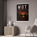 Gloss Poster — W.U.T. (White Urban Trash) Palmdale Sunset Street Art Print