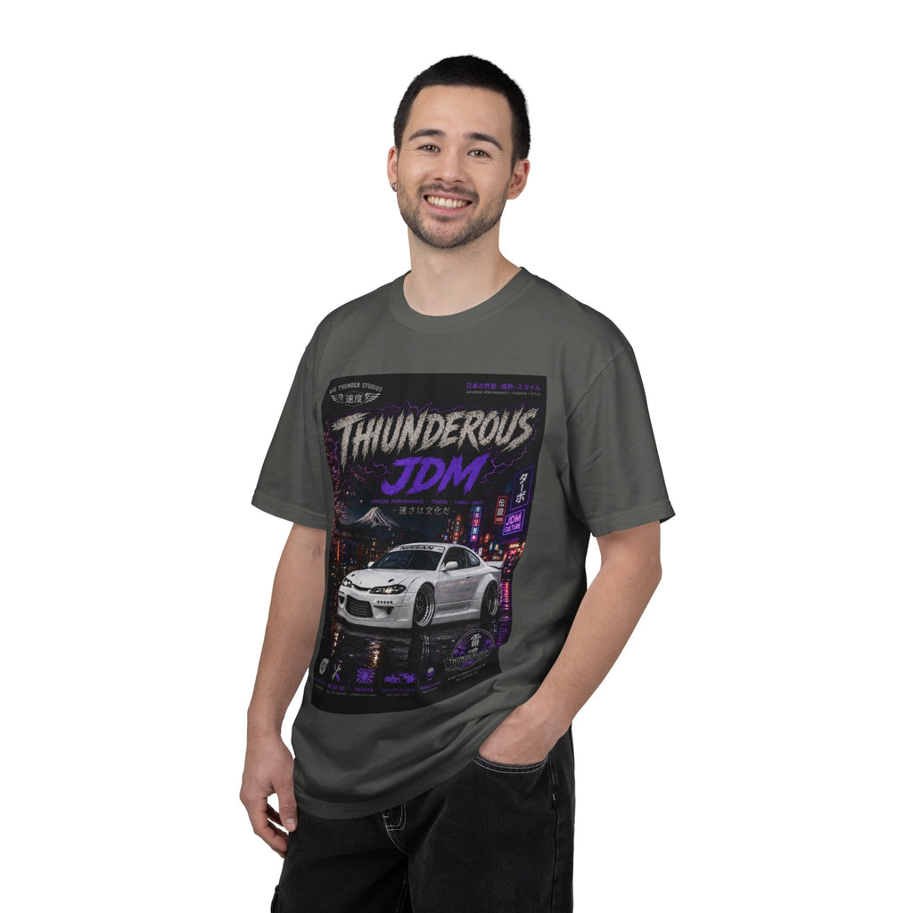 Thunderous JDM Sports Car Tee — Vintage Night Street Racing T-Shirt