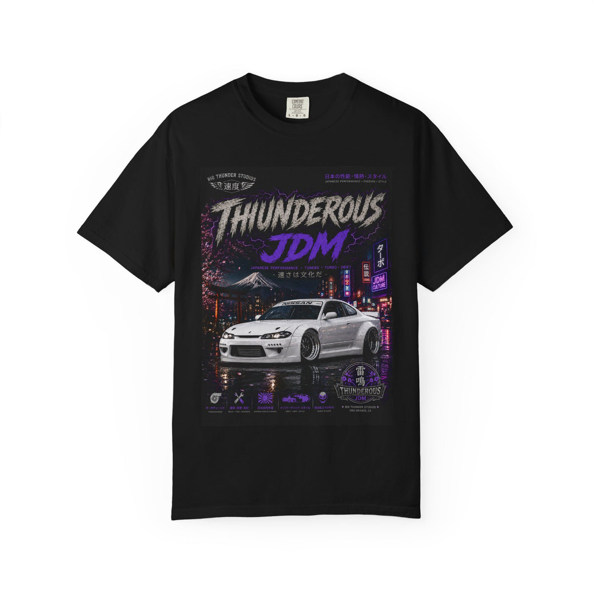 Thunderous JDM Sports Car Tee — Vintage Night Street Racing T-Shirt