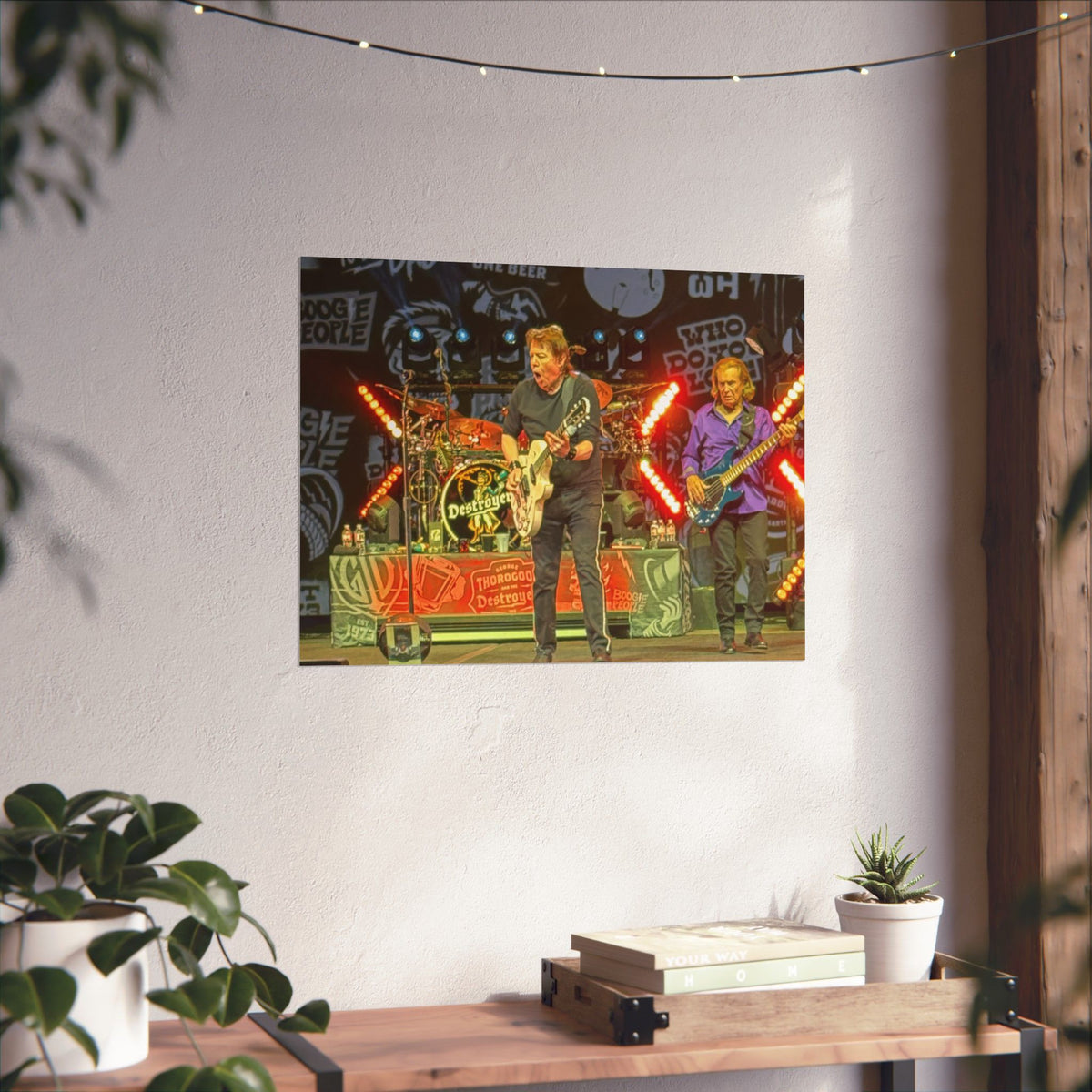 George Thorogood and the Destroyers Concert Poster — Live Rock Performance Matte Horizontal Print