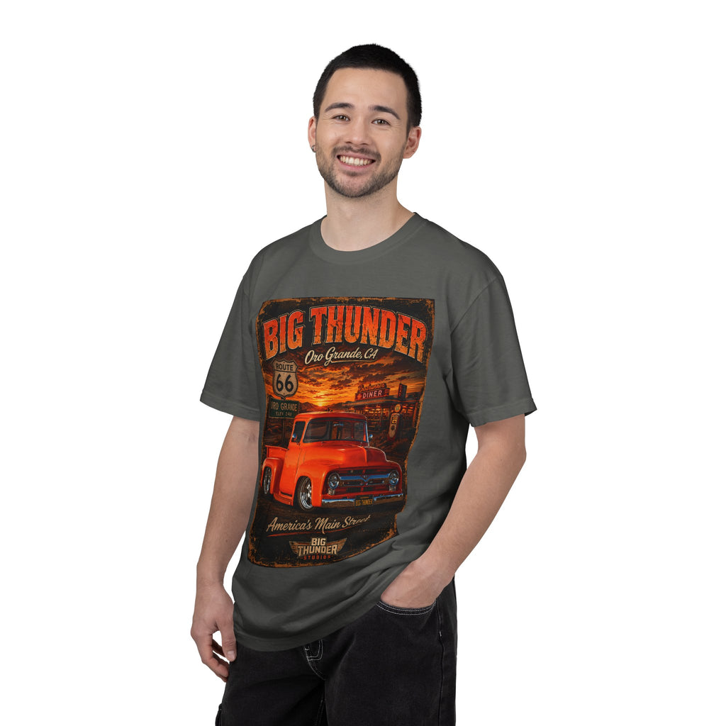Route 66 Big Thunder | Vintage Muscle Car Graphic T-Shirt